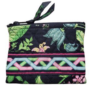 Vera Bradley Botanica Coin Purse 5" x 4", Quilted Cotton Zipper Pull